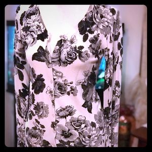 George black and white cardigan